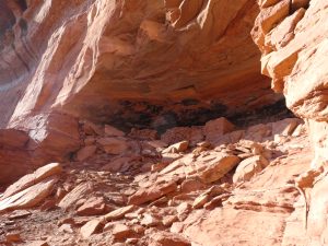 Cave, Sinaguan ruins, and light bubbles